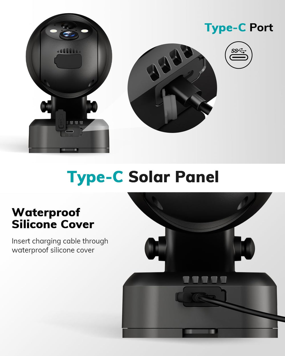 ZUMIMALL panel mounted on exterior wall delivering steady camera power