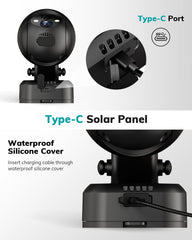 ZUMIMALL panel mounted on exterior wall delivering steady camera power
