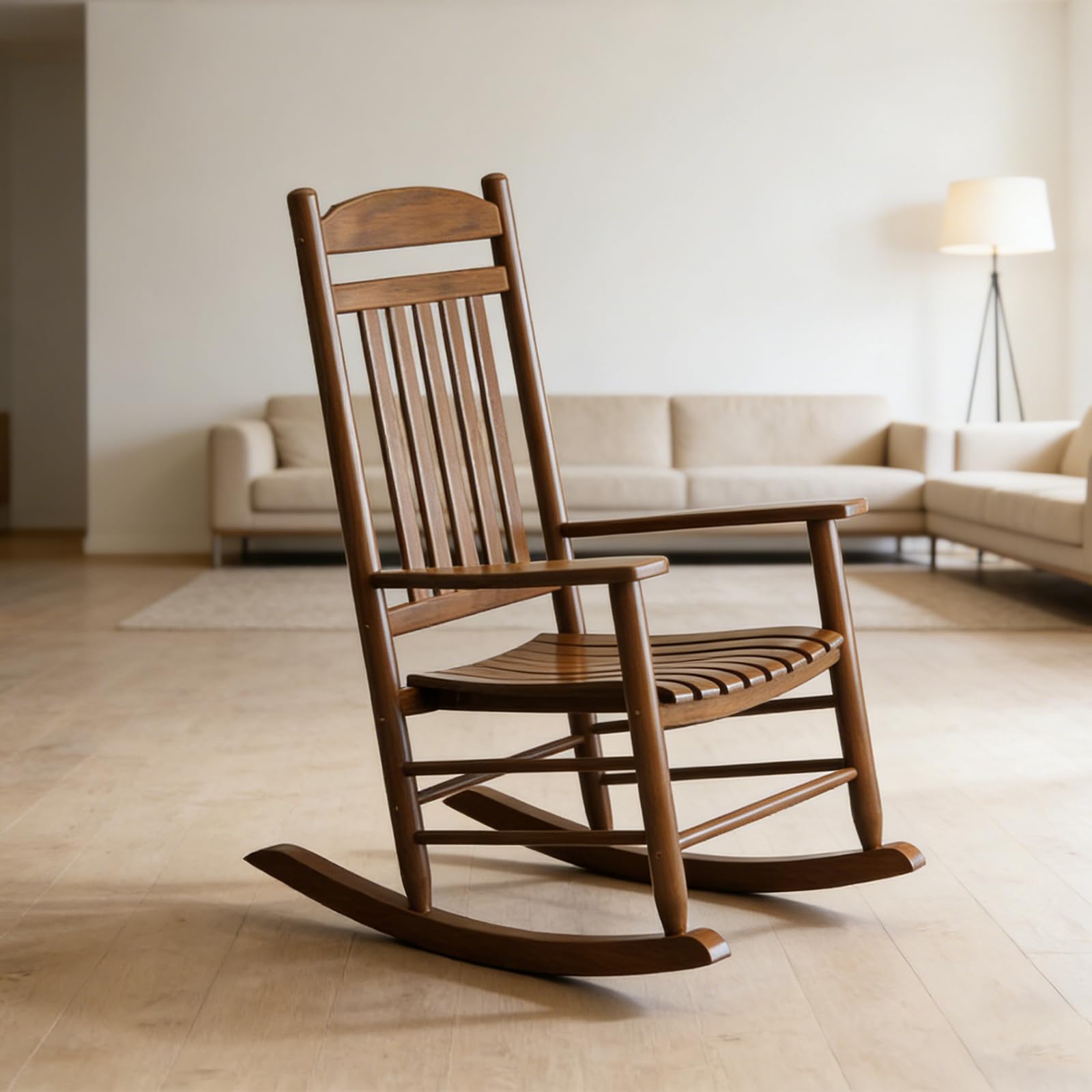 ZUMUSIJN side profile illustrating smooth rocking motion and stable base