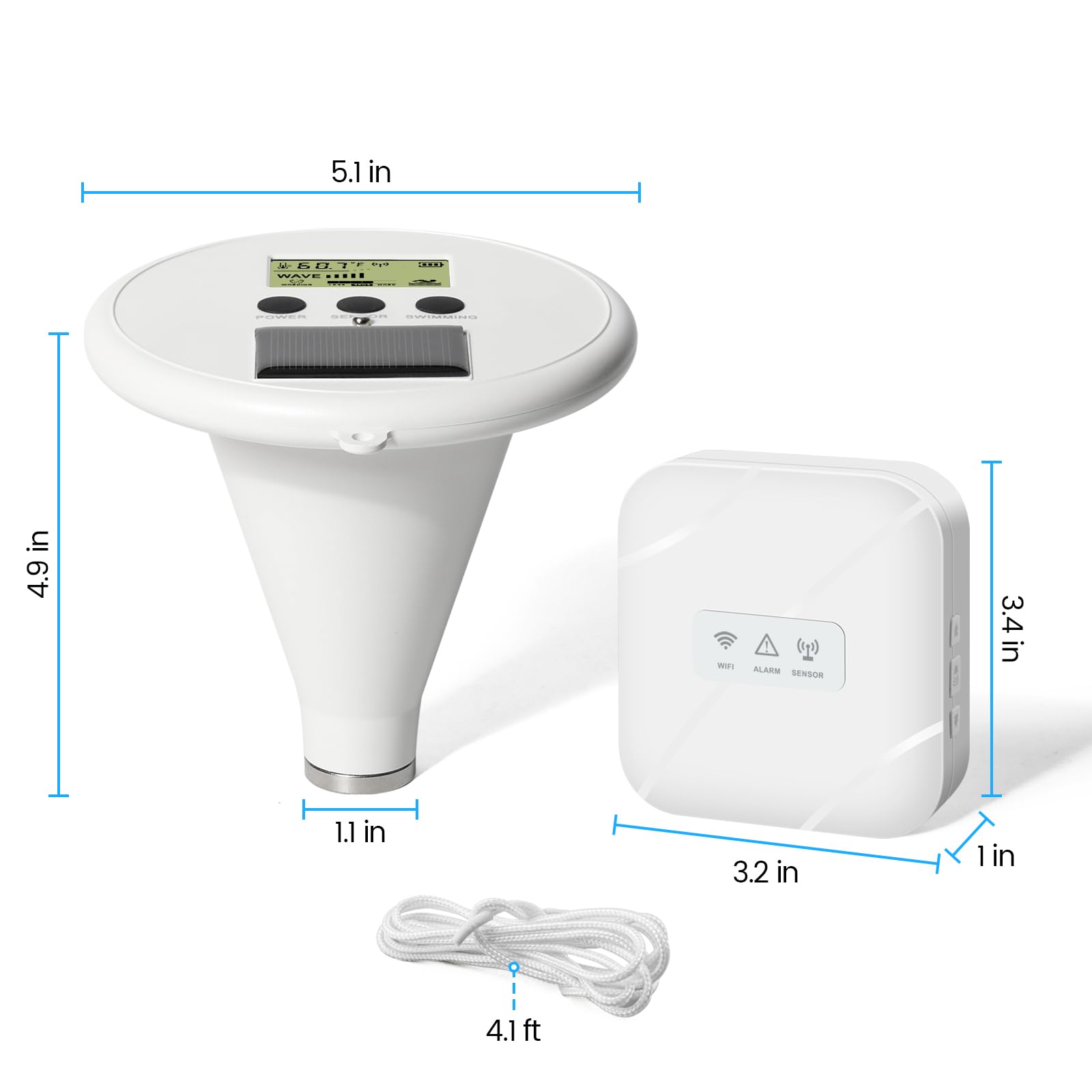 Zuomeng next to a ruler showing size and scale for simple installation benefit and space planning