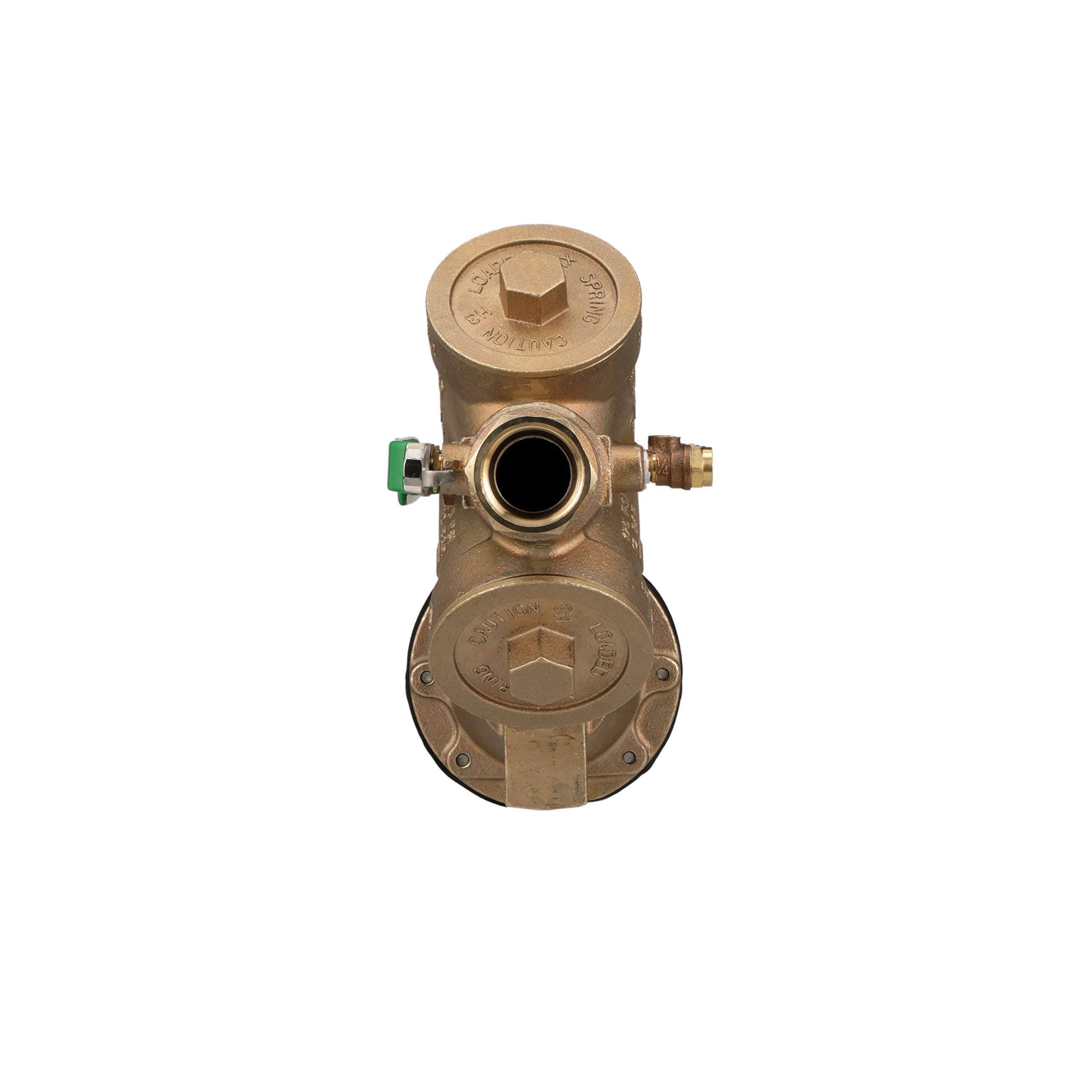 Zurn Wilkins labeled components overview showing check valves and strainer benefit: simplifies maintenance