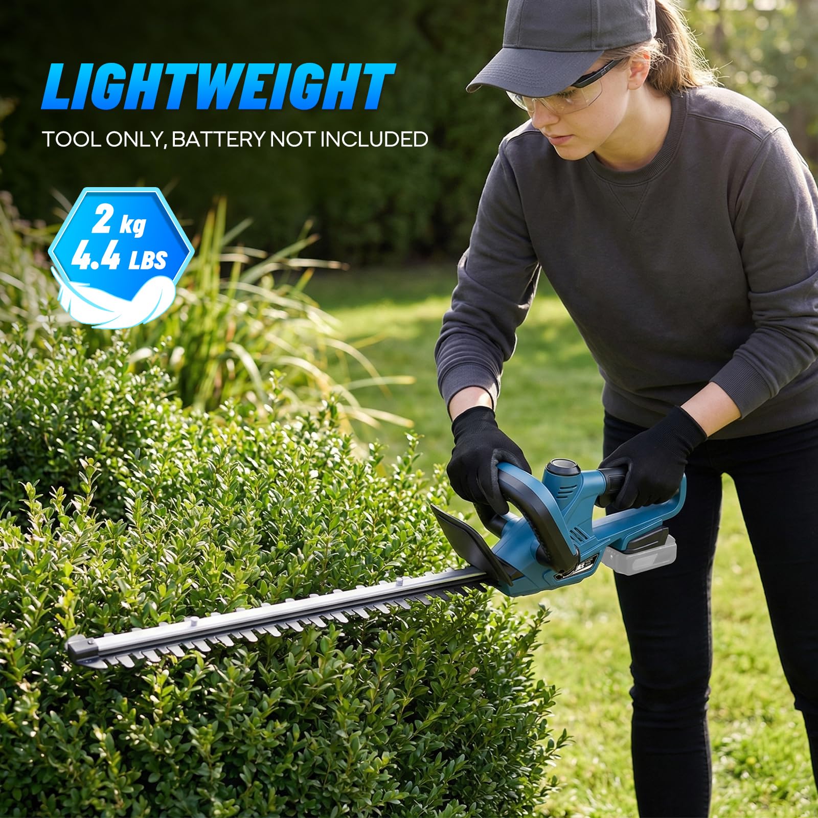 ZUYIYI D-grip ergonomic handle for comfortable two-handed control and reduced fatigue