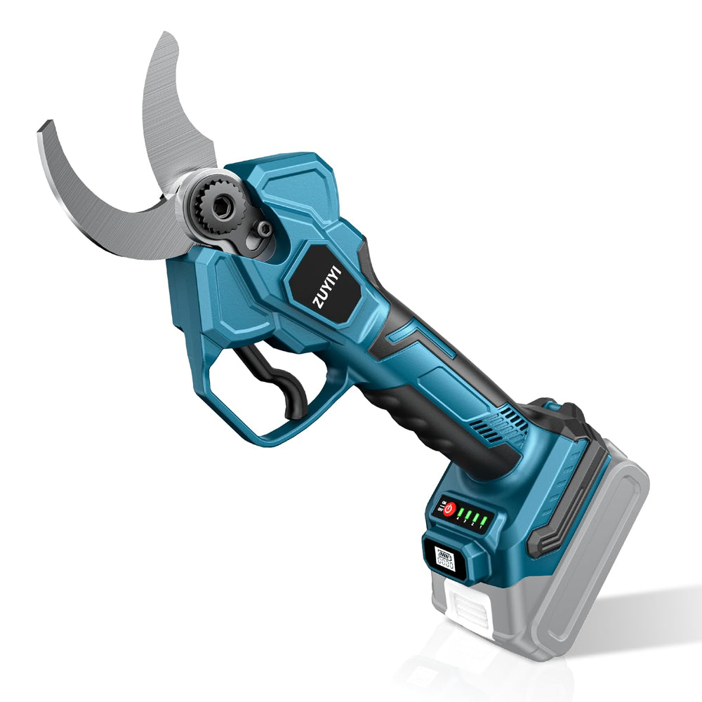 ZUYIYI front view of pruner showing ergonomic grip and blade, reliable handling