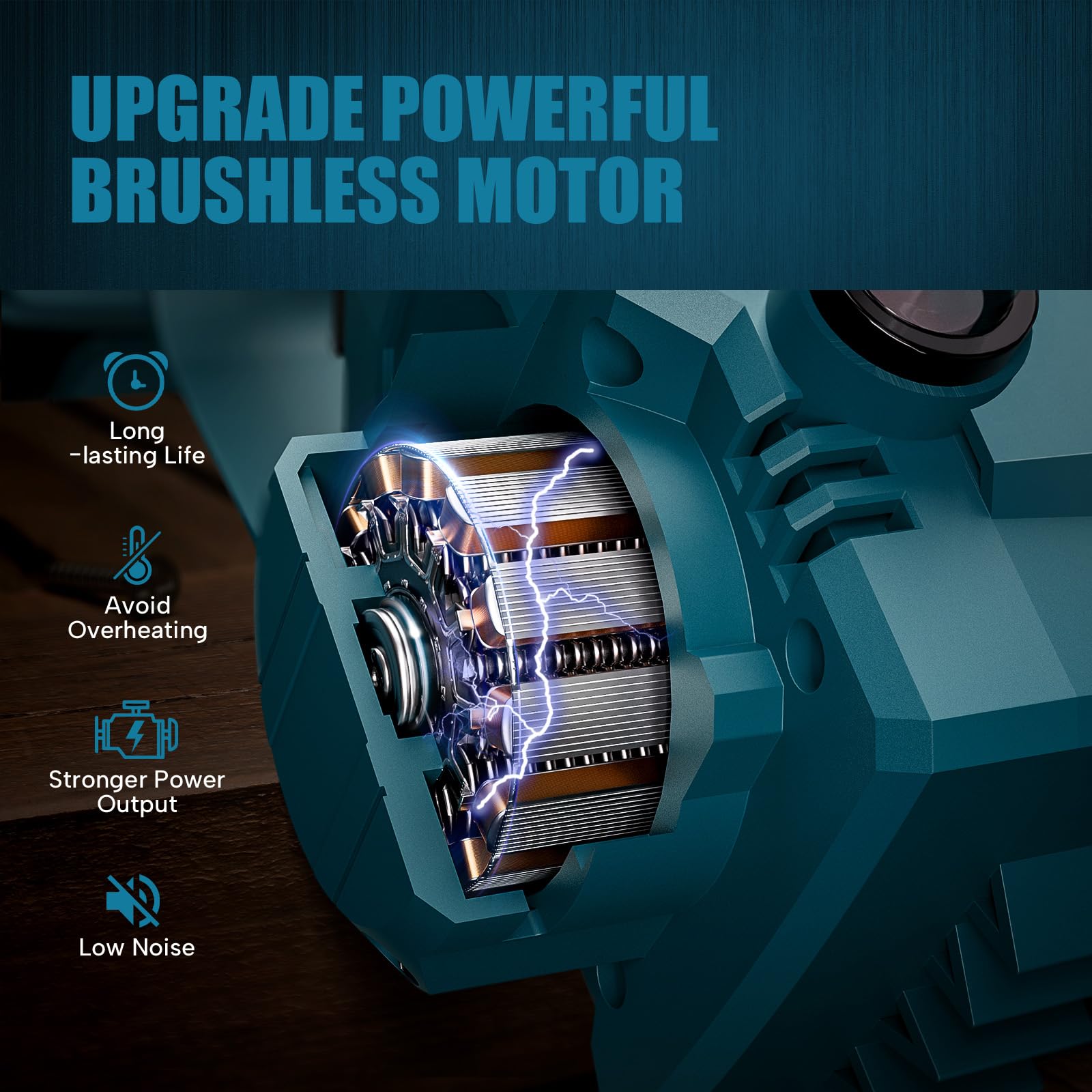 ZUYIYI lubrication tank detail showing easy oil fill and consistent chain lubrication