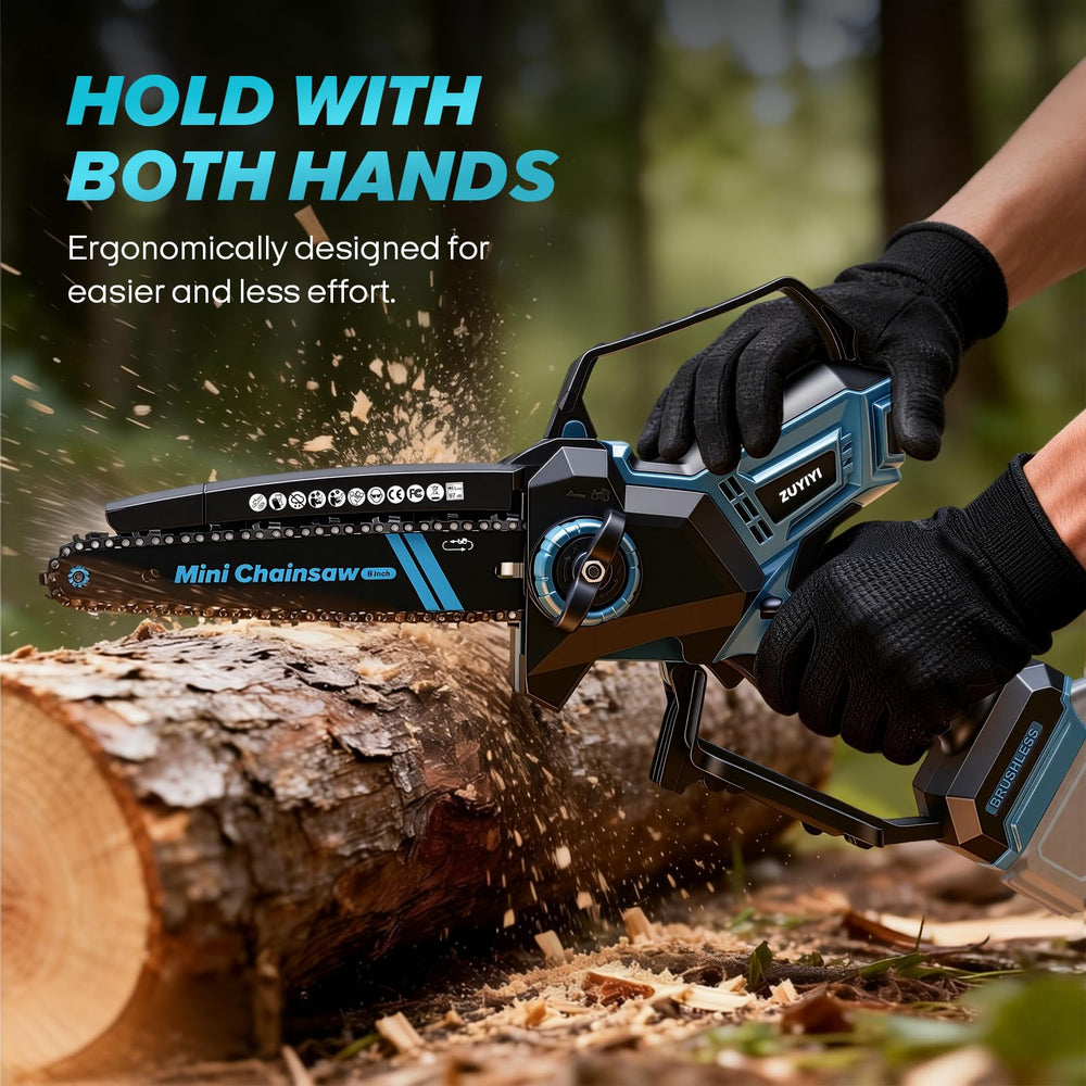 ZUYIYI held in hand for scale showing lightweight portability