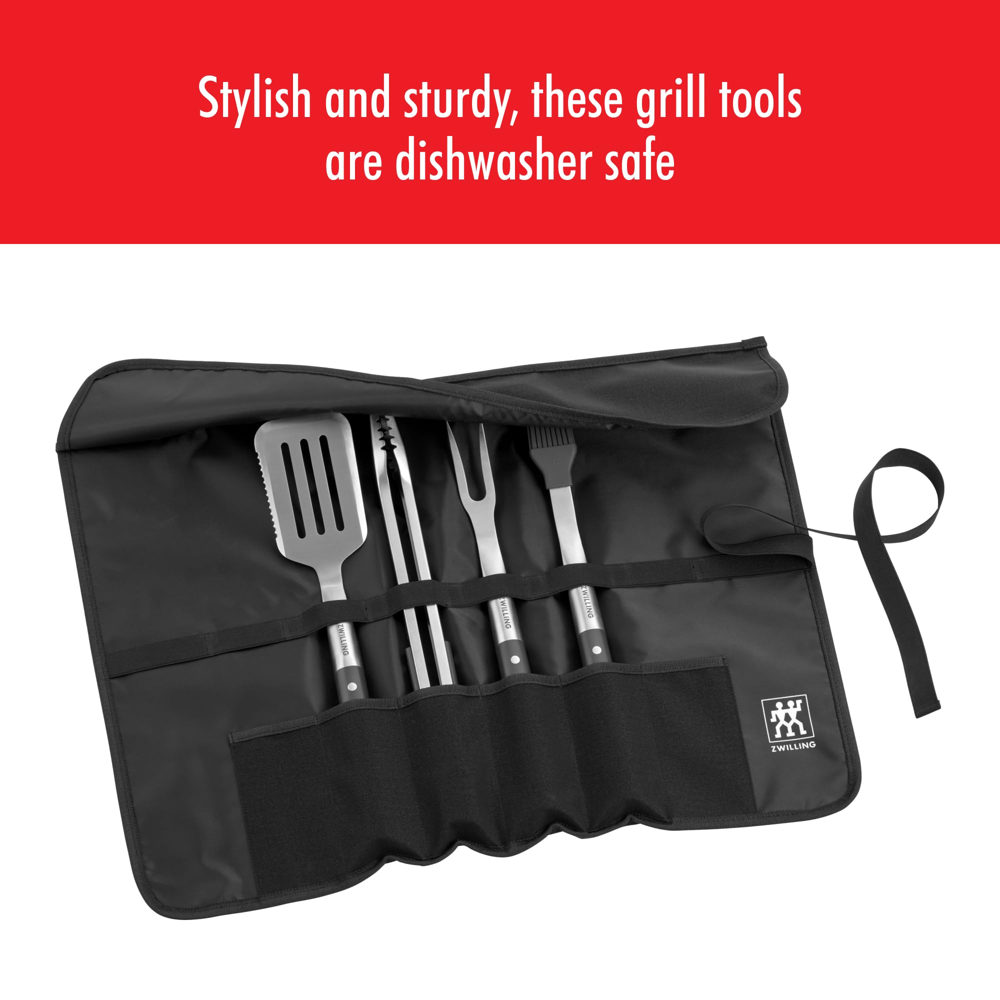 ZWILLING tools in use at a backyard grill demonstrating professional results