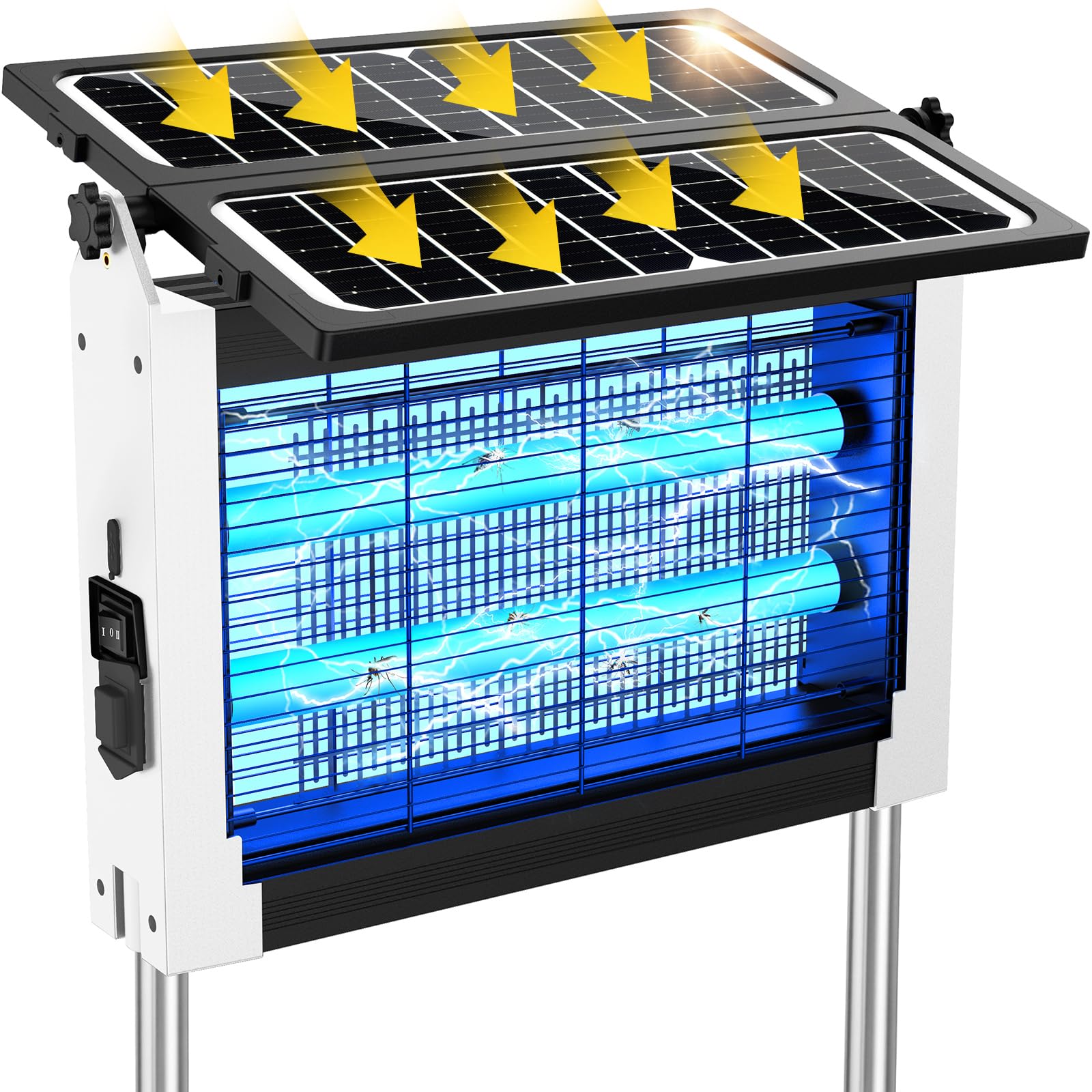Zwiran front view of outdoor zapper showing compact design and effective coverage