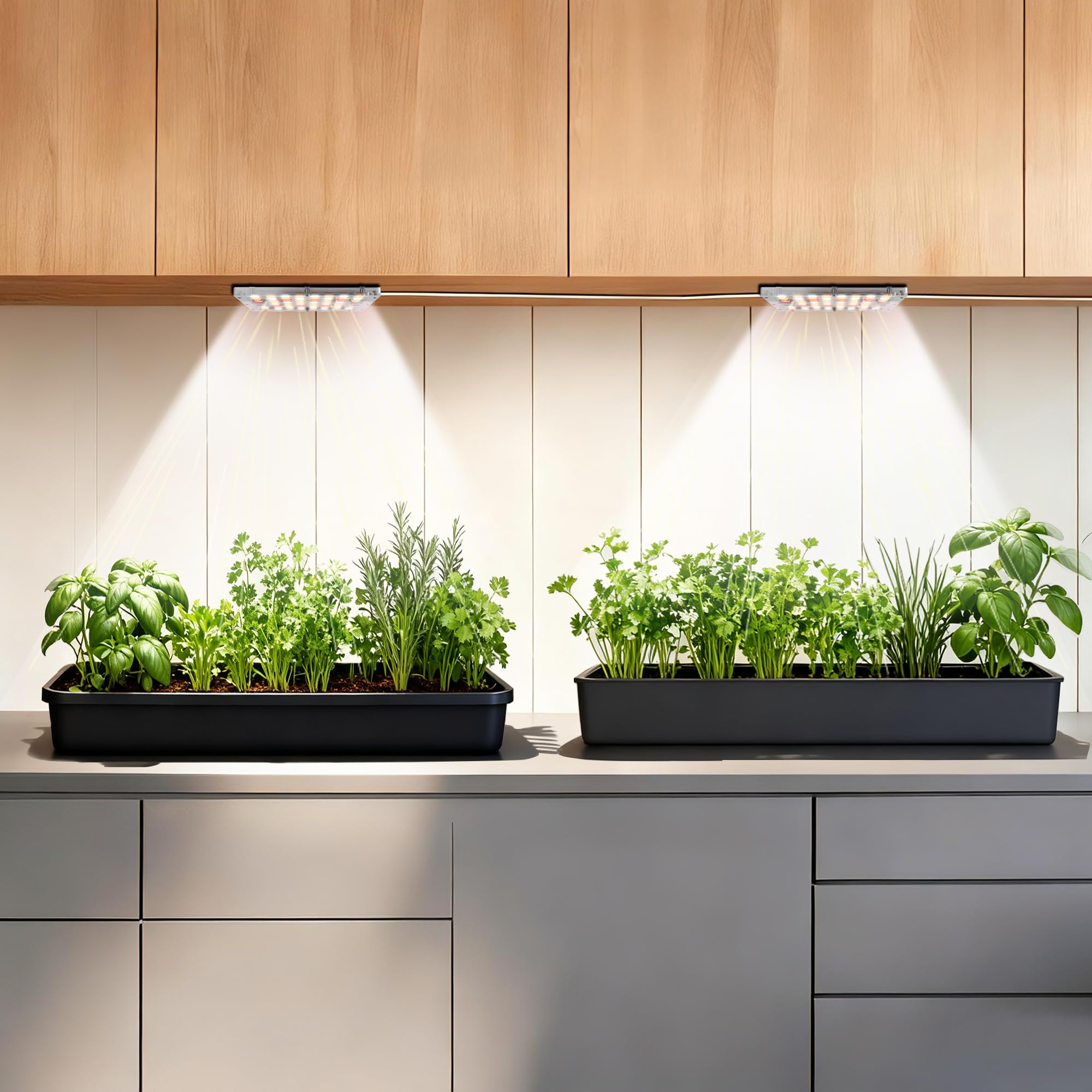 zwveuvs front view showing dual head puck lights and slim profile for discreet shelving