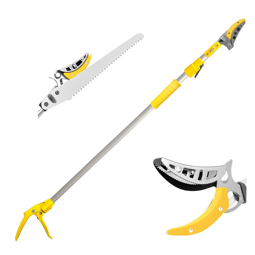ZXFUTURE front view of pole pruner showing compact storage benefit