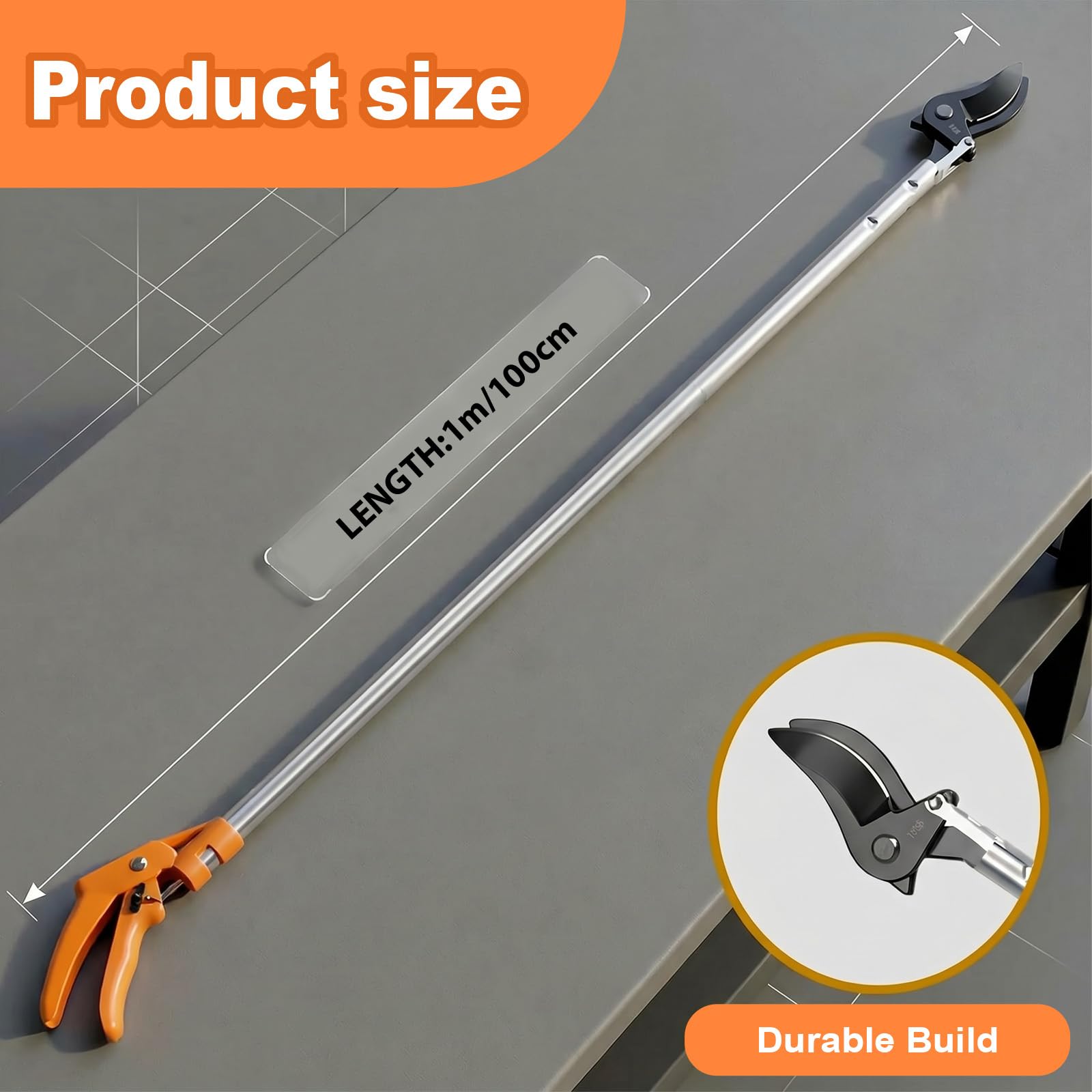 ZXFUTURE pruner in use harvesting apple from mid-height branch, eliminates ladder use benefit