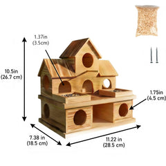 Zxweqr two-story interior displayed with scale, encouraging multi-family nesting