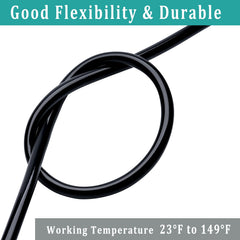 ZY-hosetube close-up of wall thickness showing 1/8 inch robustness benefit kink resistance