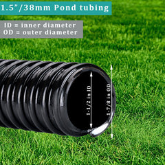 ZY-hosetube close-up of corrugated outer texture highlighting flexibility and kink resistance