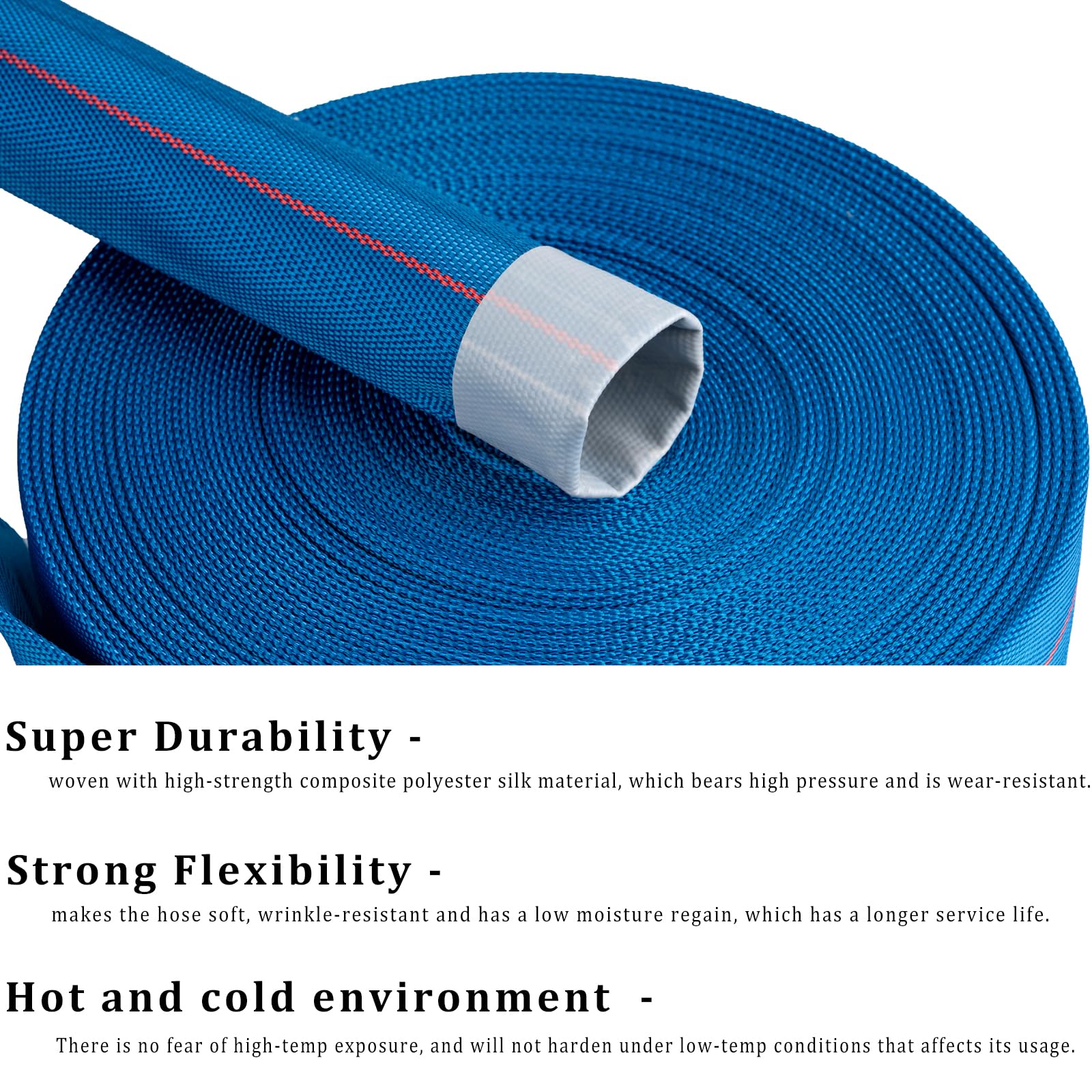 ZY-hosetube folded flat for compact storage, saving space when not in use