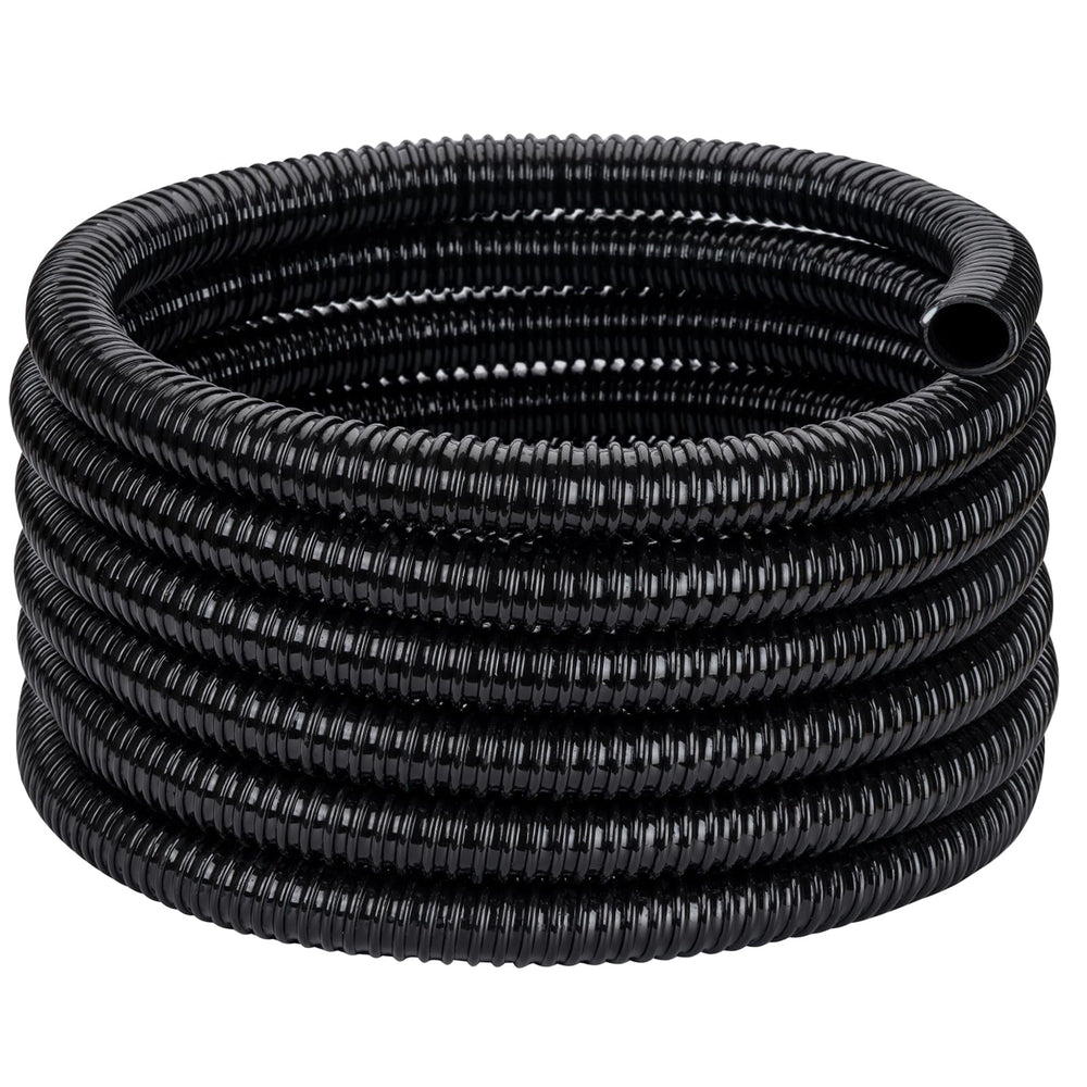 ZY-hosetube front packaging showing 2"x20ft hose and durable black finish benefit concealment