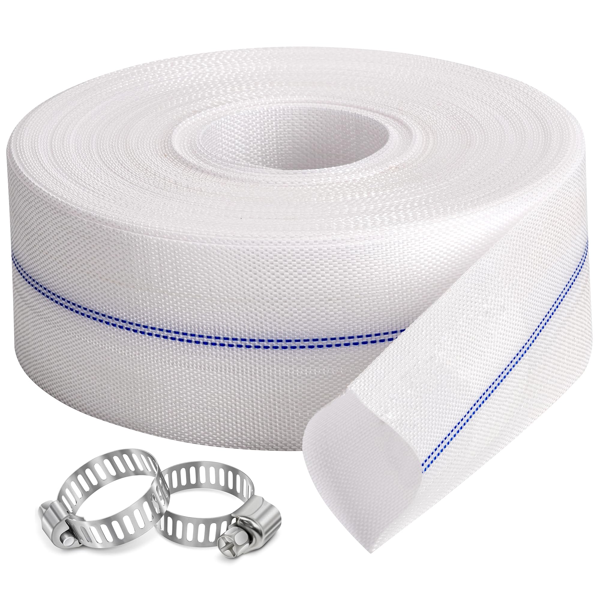 ZY-hosetube front view showing hose coiled and packaging, highlighting quick setup