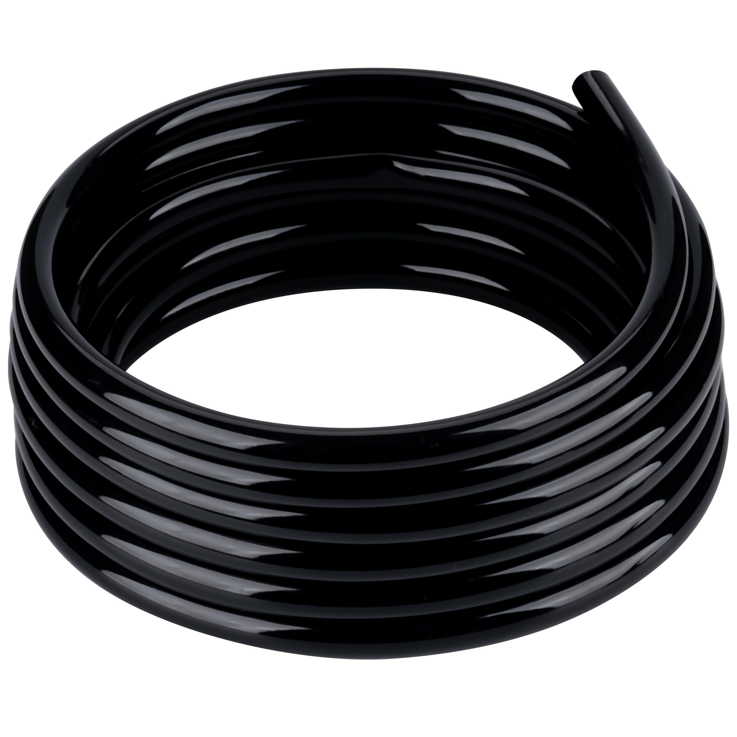 ZY-hosetube front view showing full 25 ft coil and labeling benefit of ready-to-use hose