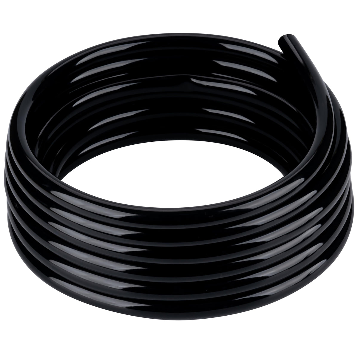 ZY-hosetube front view showing full 25 ft coil and labeling benefit of ready-to-use hose