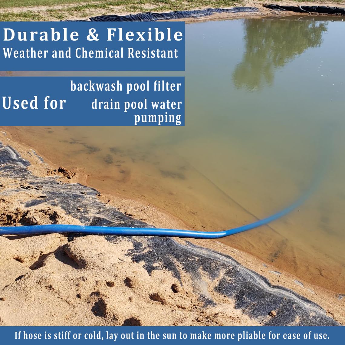 ZY-hosetube attached during pool backwash, directs water away efficiently