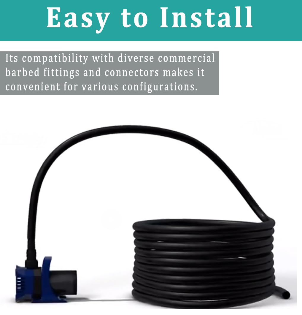 ZY-hosetube connected to small pump showing reliable low-pressure flow benefit
