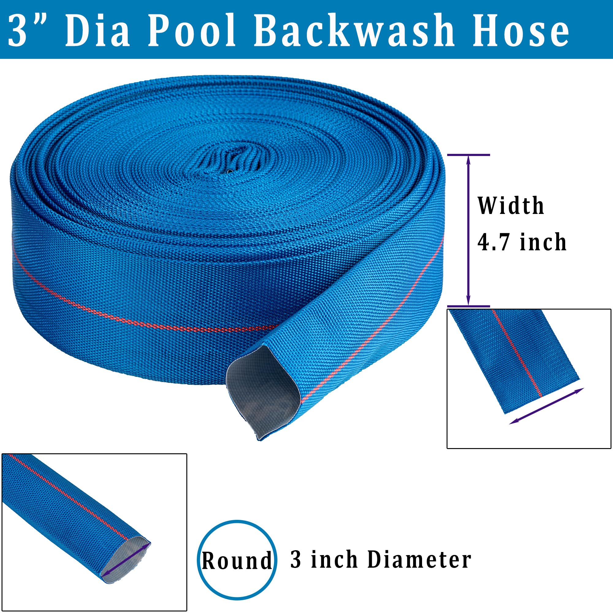 ZY-hosetube close-up of inner vinyl wall displaying smooth flow surface benefit