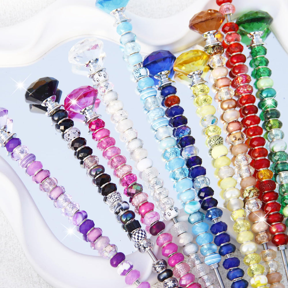 ZYEHXED crystal stopper top detail offering sparkle and focal interest