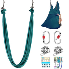 ZYOsJK front view of packed aerial hammock showing portable kit benefit