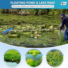 ZZM float and 33ft rope attached on water enabling reach and easy retrieval