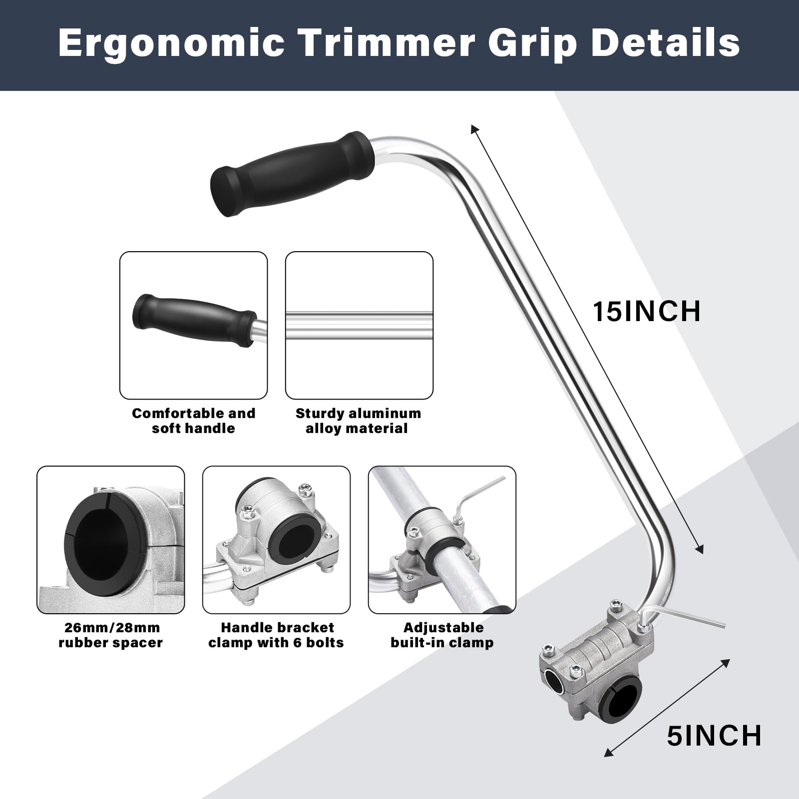 ZZM handle close-up showing aluminum texture and sturdy construction