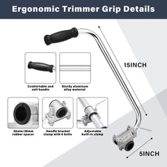 ZZM handle close-up showing aluminum texture and sturdy construction