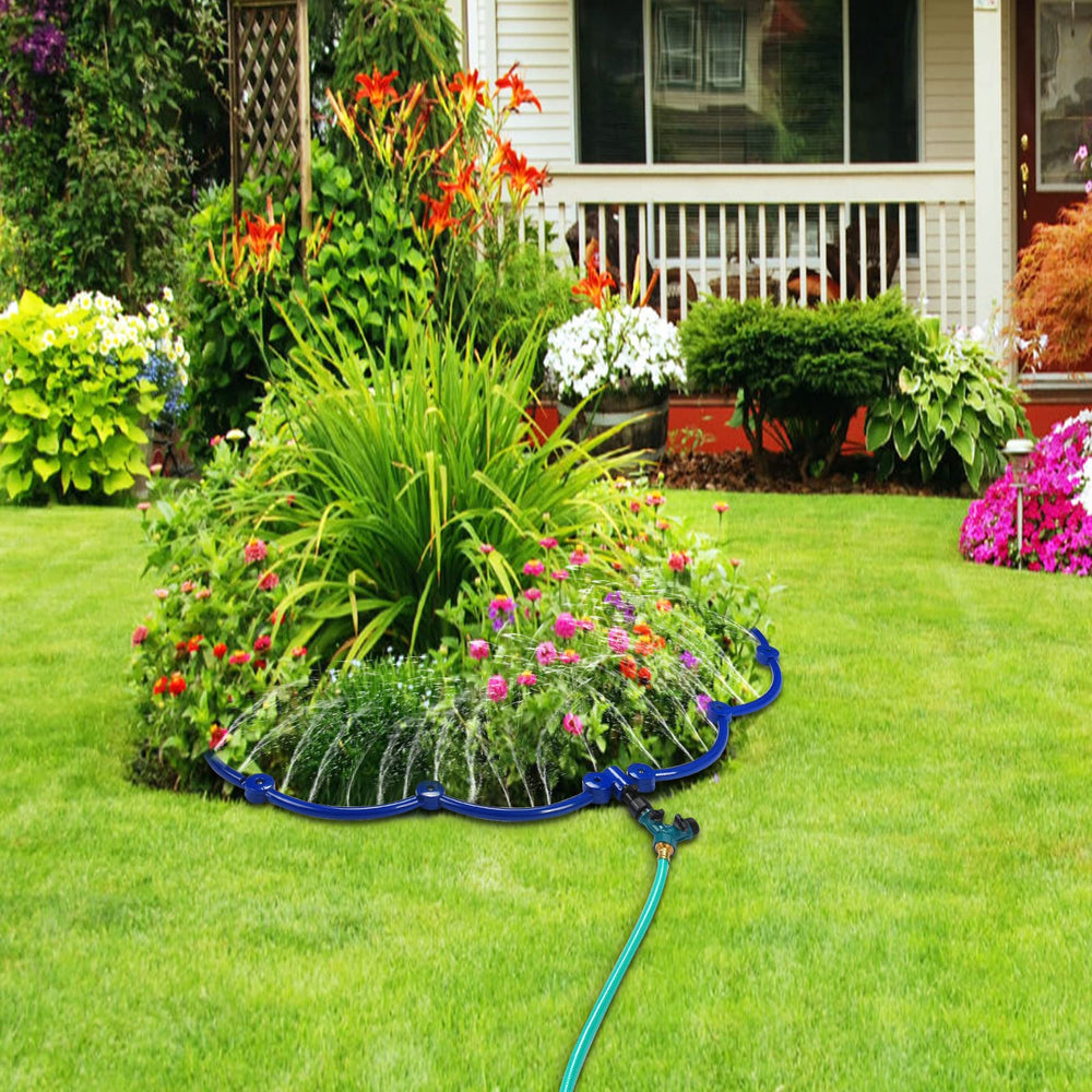 ZZM watering ring placed around a newly planted tree promoting deep root moisture