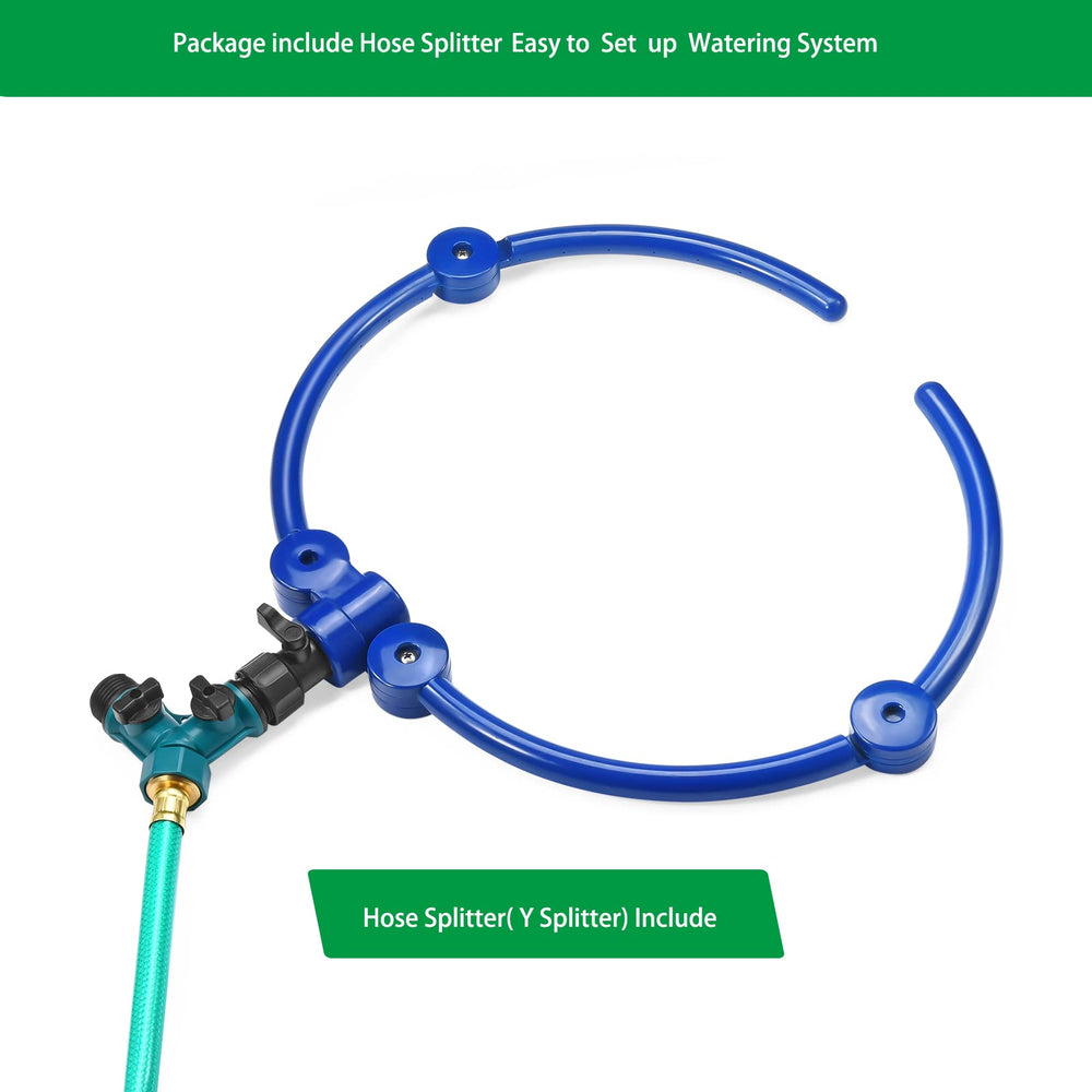 ZZM Y hose splitter close-up enabling multi-ring irrigation from one tap
