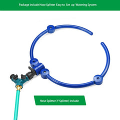 ZZM Y hose splitter close-up enabling multi-ring irrigation from one tap