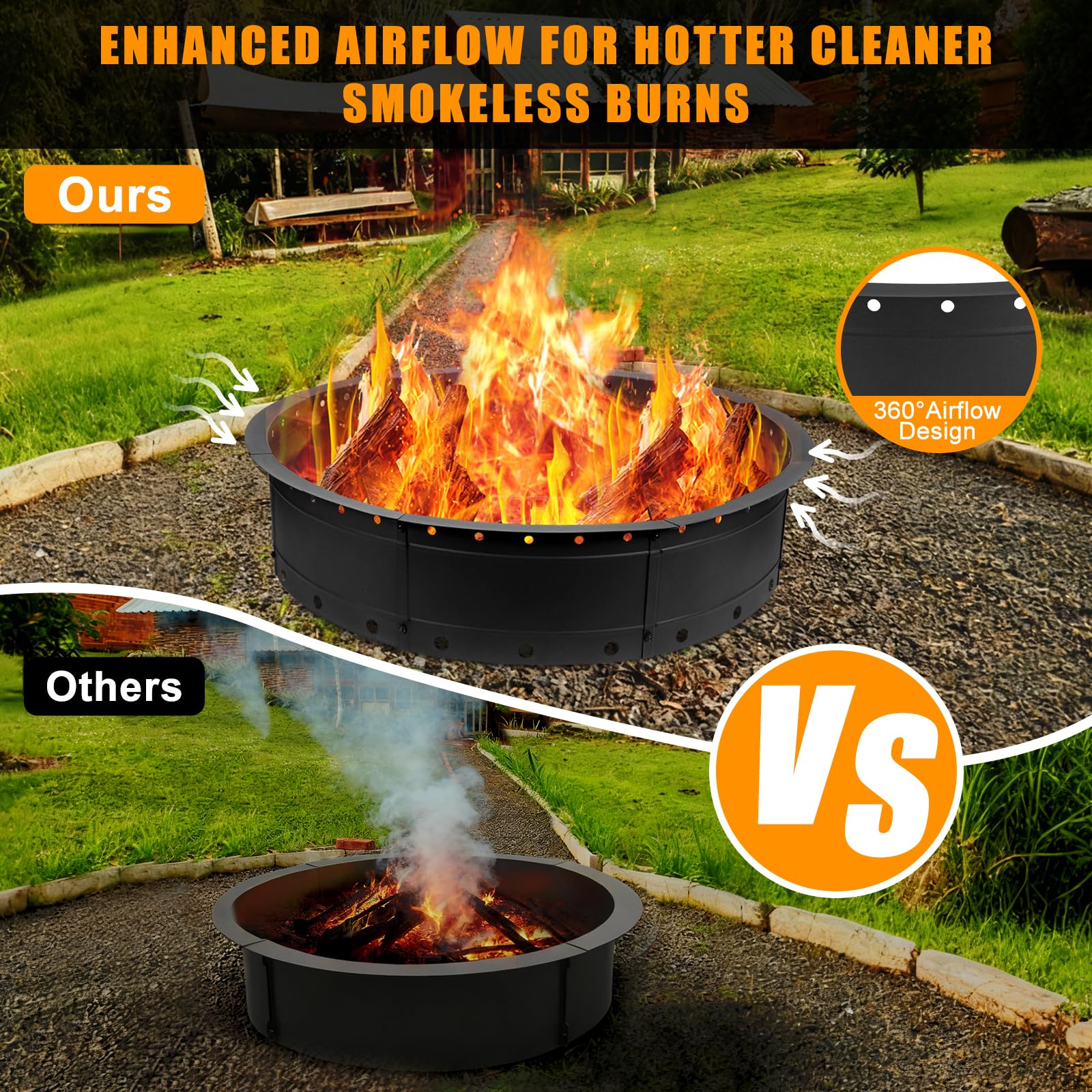 Zzuvjoy powder-coated finish close-up highlighting rust-resistant surface for long-lasting outdoor use