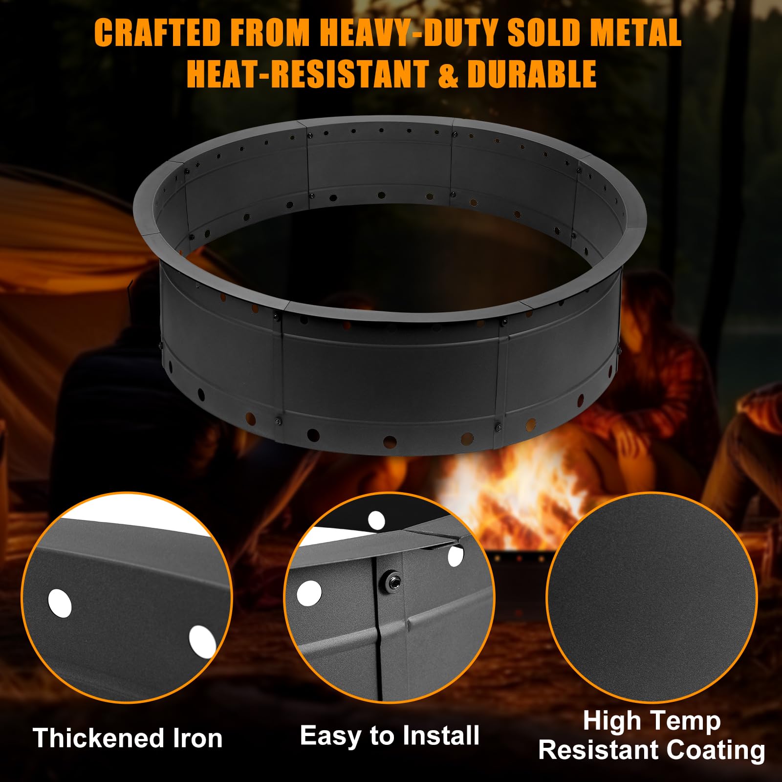 Zzuvjoy scale image with stacked logs to show the 31‑inch ring capacity and practical log fit